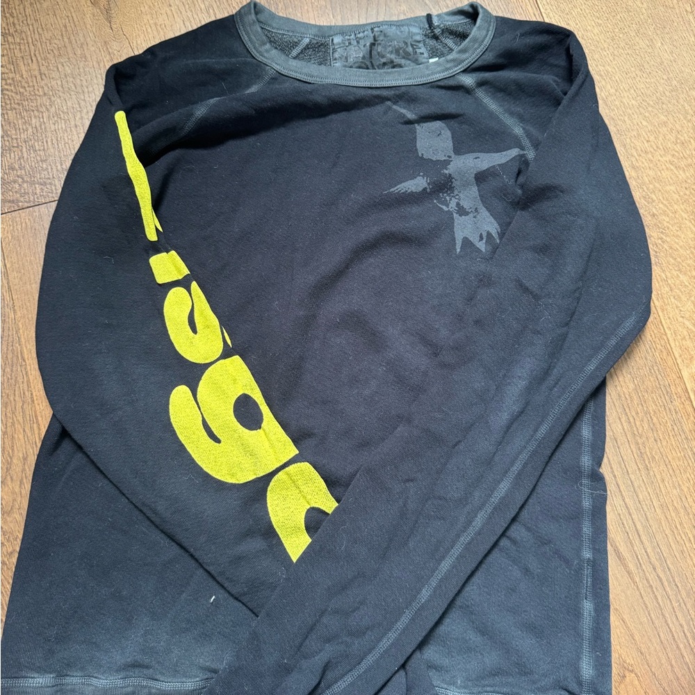 Freecity Black and Yellow Long Sleeve Top